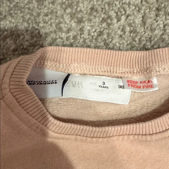 Zara Blush Pink hello kitty tracksuit set age 3 - Picture 2 of 6